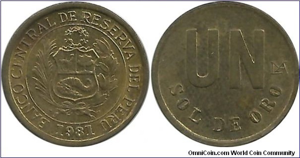 Peru Un Sol de Oro 1981 (reduced)