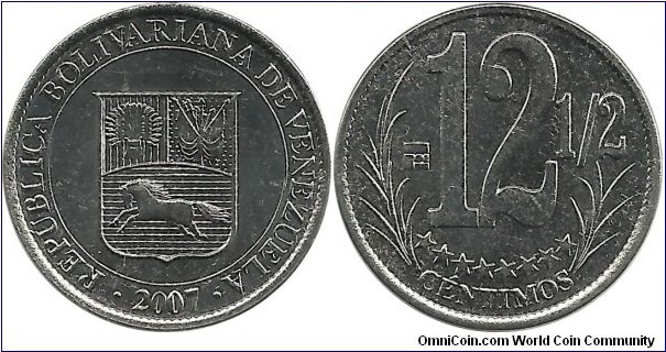 Venezuela 12½ Centimos 2007