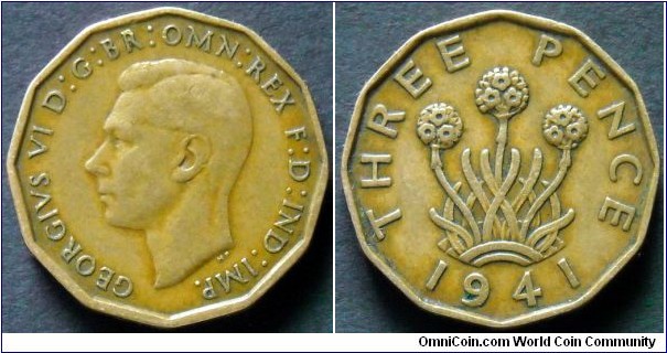 United Kingdom 3 pence.
1941