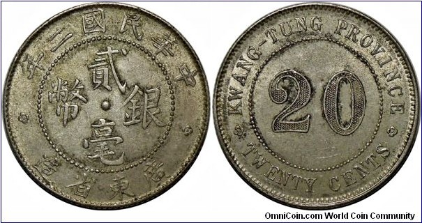 Kwang-tung 20¢