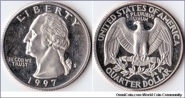 1997S quarter, impaired proof (from change)
