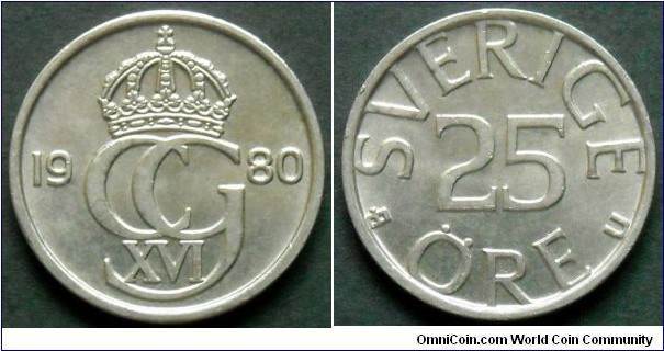 Sweden 25 ore.
1980