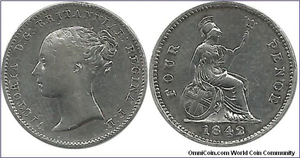 Great Britain 4 Pence 1842