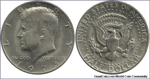 USA Half Dollar 1973D