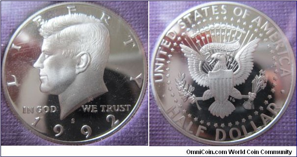 1992 S Half Dollar