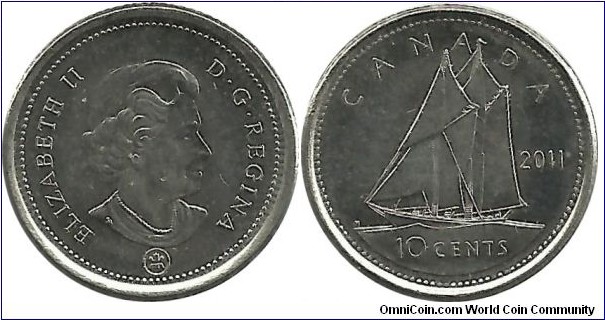 Canada 10 Cents 2011