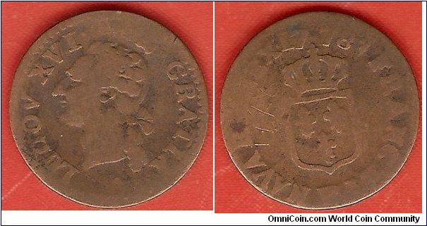 Louis XVI liard / Lille Mint (W)