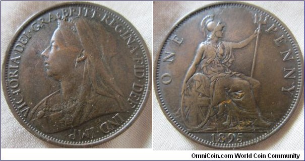 1895 penny, VF grade