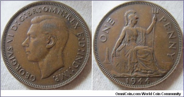 1944 penny, VF grade