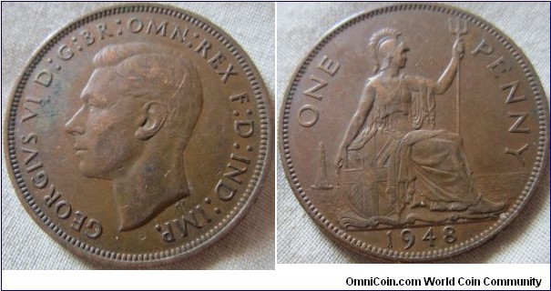 1948 penny, VF+