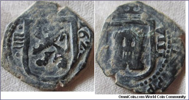 spanish 8 marvavdis, dated 1622?, used as a cob, but no overstriking