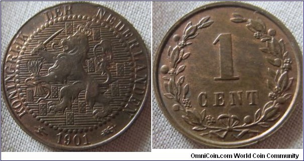 1901 cent with great lustre