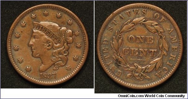 1837 US Large Cent