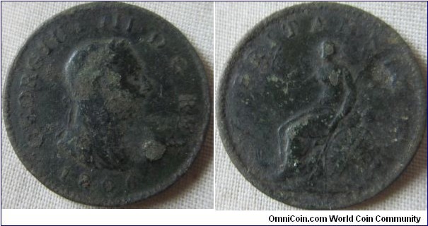 1806 farthing fair grade