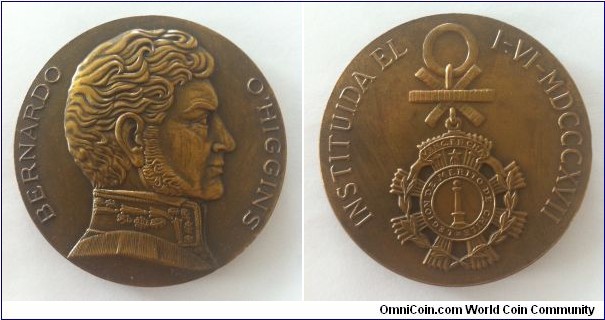 Chile: Medal - Bernardo O'Higgins