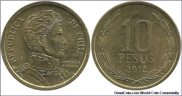 Chile 10 Pesos 2012