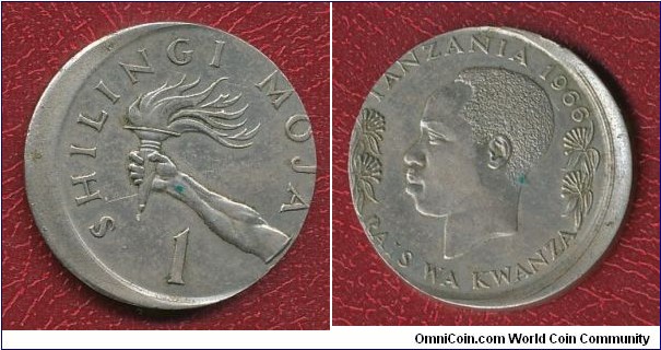 1 Shilling struck 10% offcent