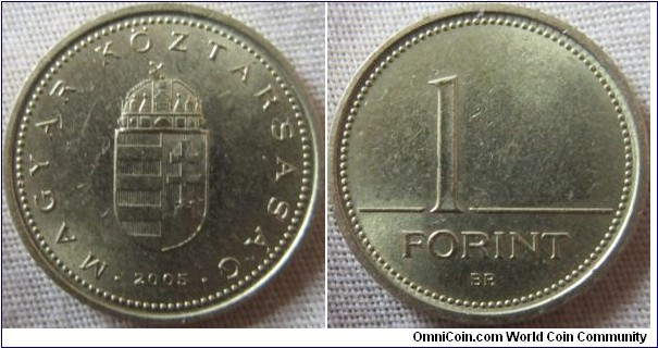 2005 hungarian 1 Forint, EF