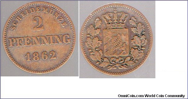 Bavaria 
2 Pfennig
