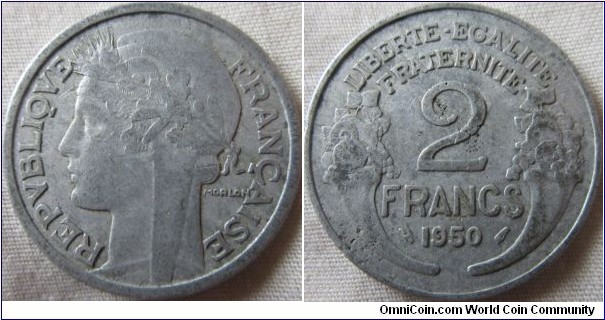 2950 2 franc fine grade