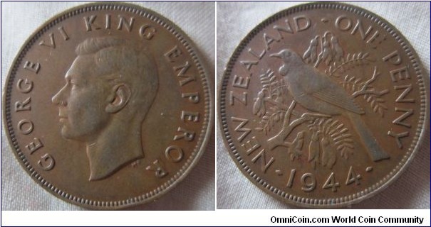 1944 Penny EF grade