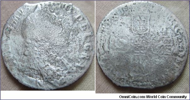 Association Wreck shilling 1697 Norwich mint, very low grade