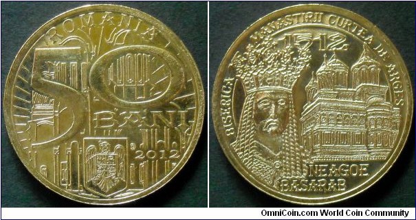 Romania 50 bani.
2012, 500 years since the Enthronement of Neagoe Besarab in Walachia.