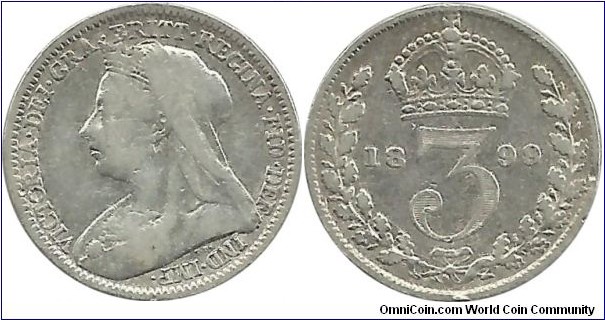 G.Britain 3 Pence 1899