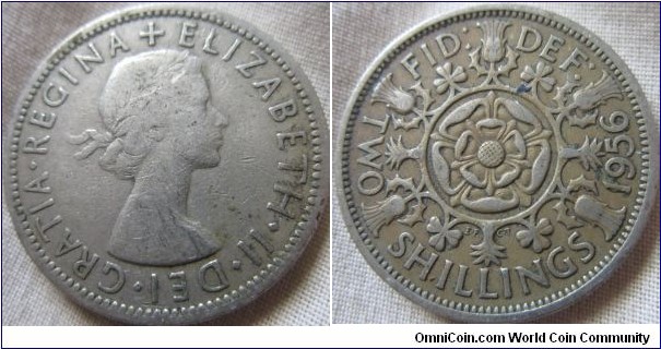 1956 florin Fine grade