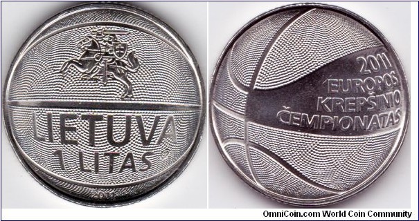 1 Litas, 2011 European Basketball Championship