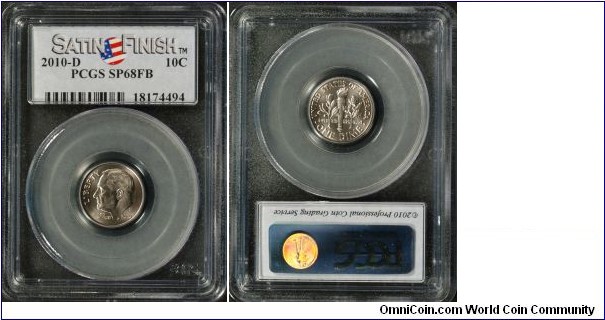 2010D Roosevelt Dime - SMS SP68FB