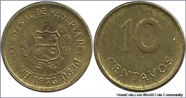 Peru 10 Centavos 1975