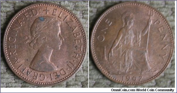 Penny, little spot on QEII head