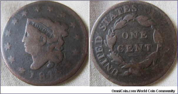 low grade 1816 Cent