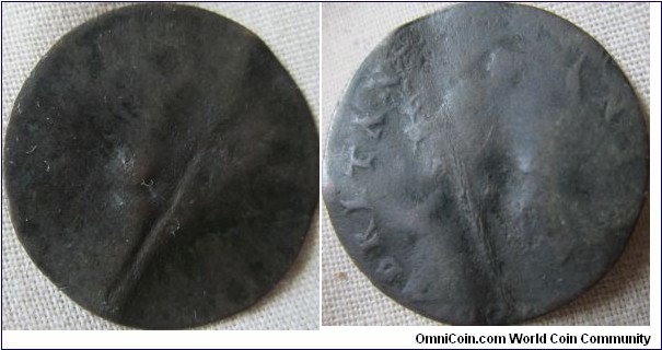 Uniface counterfeit farthing dated 1776