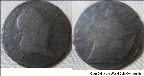 1723 Woods Halfpenny DIE GRATIA REX