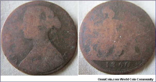 low grade 1860 penny
