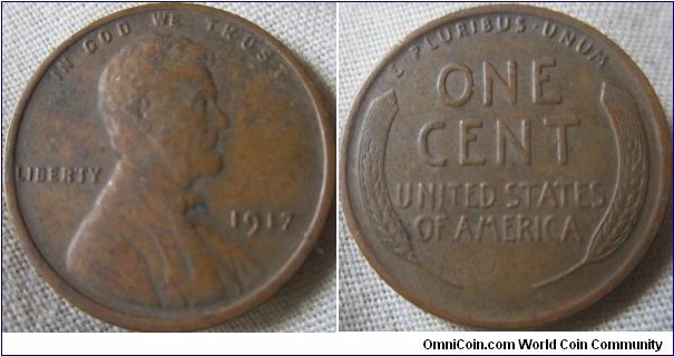 low grade 1917 cent