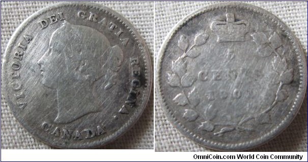1901 5 cents, Fair grade