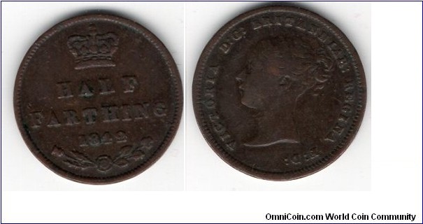 Half Farthing
Queen Victoria