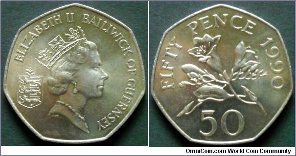 Guernsey 50 pence.
1990
