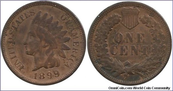 USA One Cent 1899