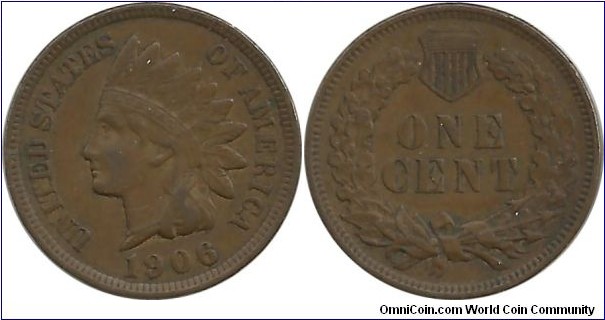 USA One Cent 1906