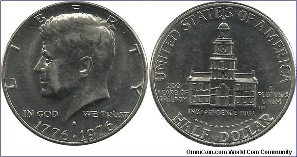 USA Half Dollar 1776-1976D