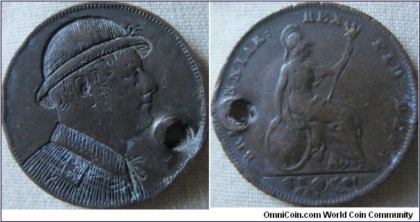 engraved farthing of William IV