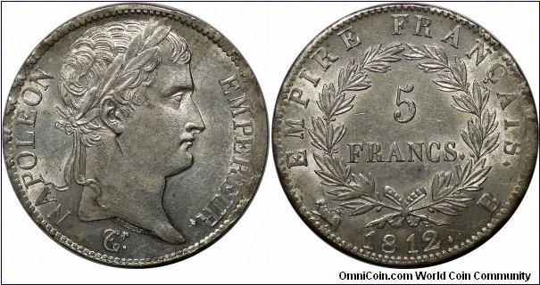 5 Francs, 1812B
