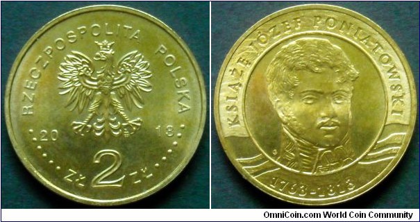 Poland 2 złote.
2013, Prince Józef Poniatowski (1763-1813)