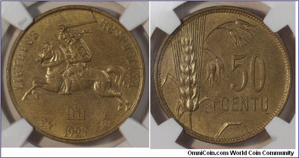 1925 50 centu NGC 63