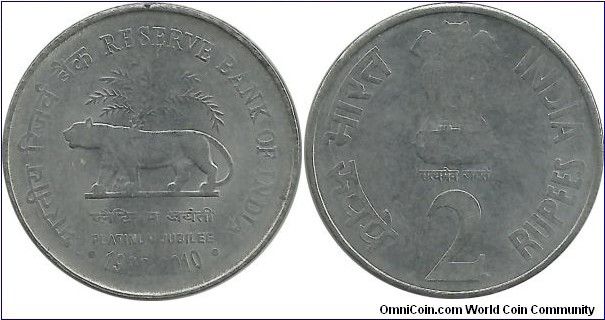 India-Republic 2 Rupees 2010(C)