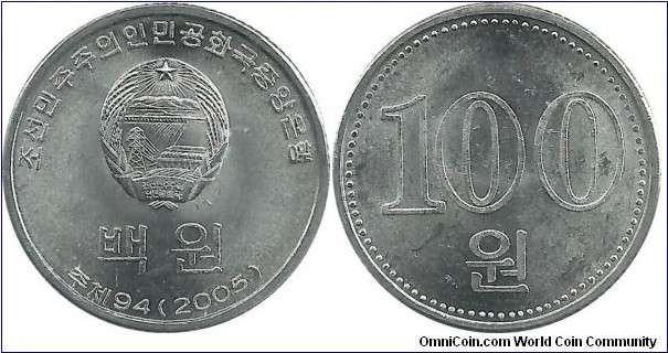 Korea-North 100 Won 2005